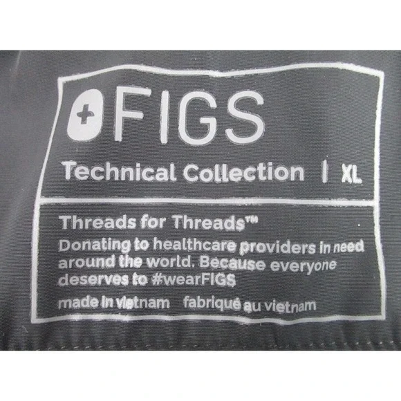 FIGS Jacket Mens XL Black Technical Collection‎ Hooded Windbreaker Outdoor Coat